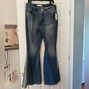Pilcro Pieced Flare Jeans, NWT!